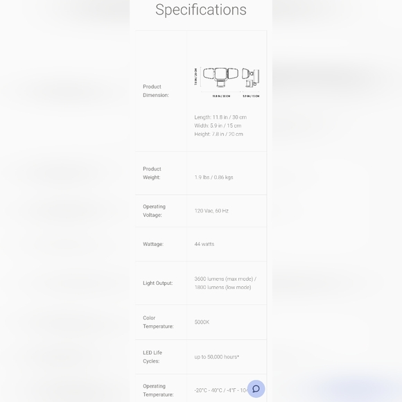 KODA Motion Activated LED Security Floodlight - Picture 16 of 16